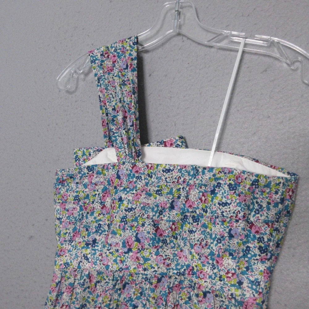 J Crew Liberty Fabric‎ Dress 2 Floral Claire-Aude One Shoulder Bow Sheath Garden
